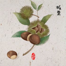 手绘蔬菜餐厅装饰画