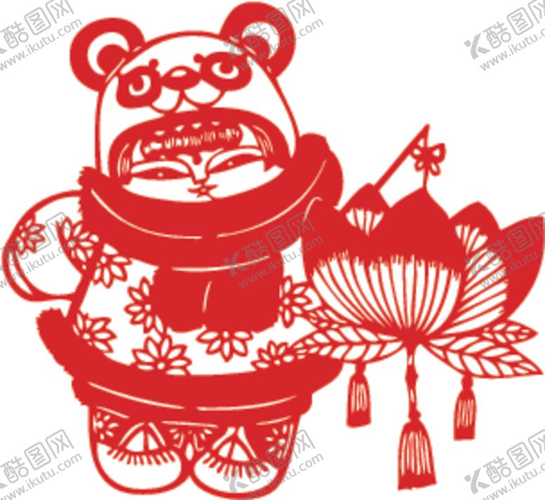 编号：75601905130932088720【酷图网】源文件下载-福娃剪纸