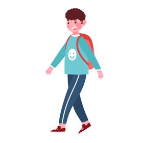 卡通儿童体育锻炼人士年青人帅哥