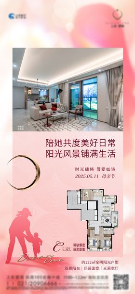 母亲节户型价值海报