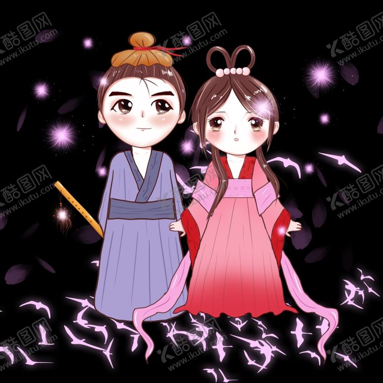 编号：49885802172251249052【酷图网】源文件下载-织女七夕情人节素材