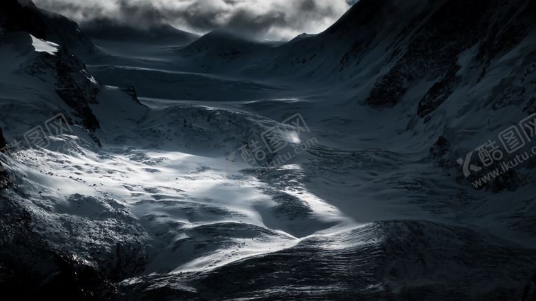 编号：63345007091604581684【酷图网】源文件下载-群山雪山乌云天空风景