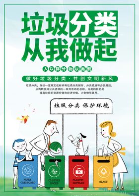 垃圾分类社会公益宣传展板素材
