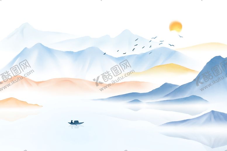 编号：09538709180918227428【酷图网】源文件下载-大气山水背景