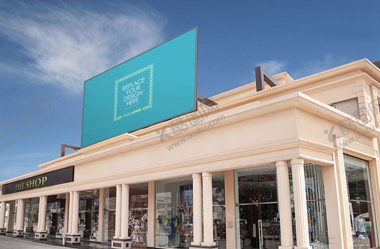 编号：28312309100141368934【酷图网】源文件下载-户外大型广告牌样机