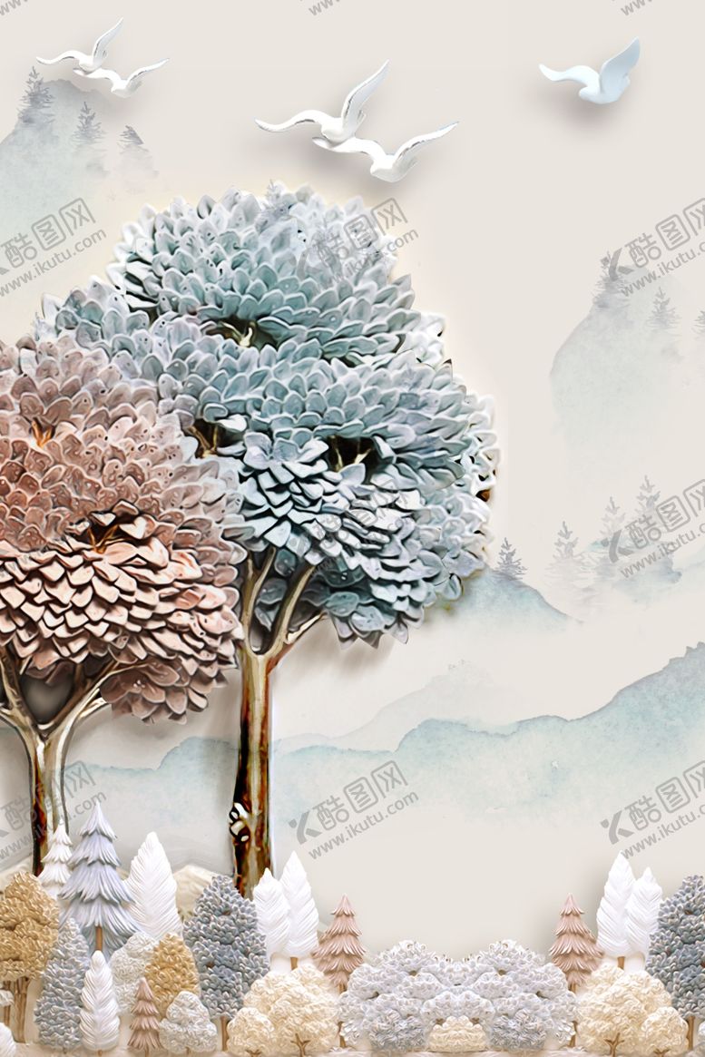 编号：73999009281058083994【酷图网】源文件下载-创意国潮装饰画图片