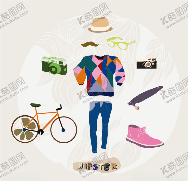 编号：93735407050537277092【酷图网】源文件下载-时尚男人物品