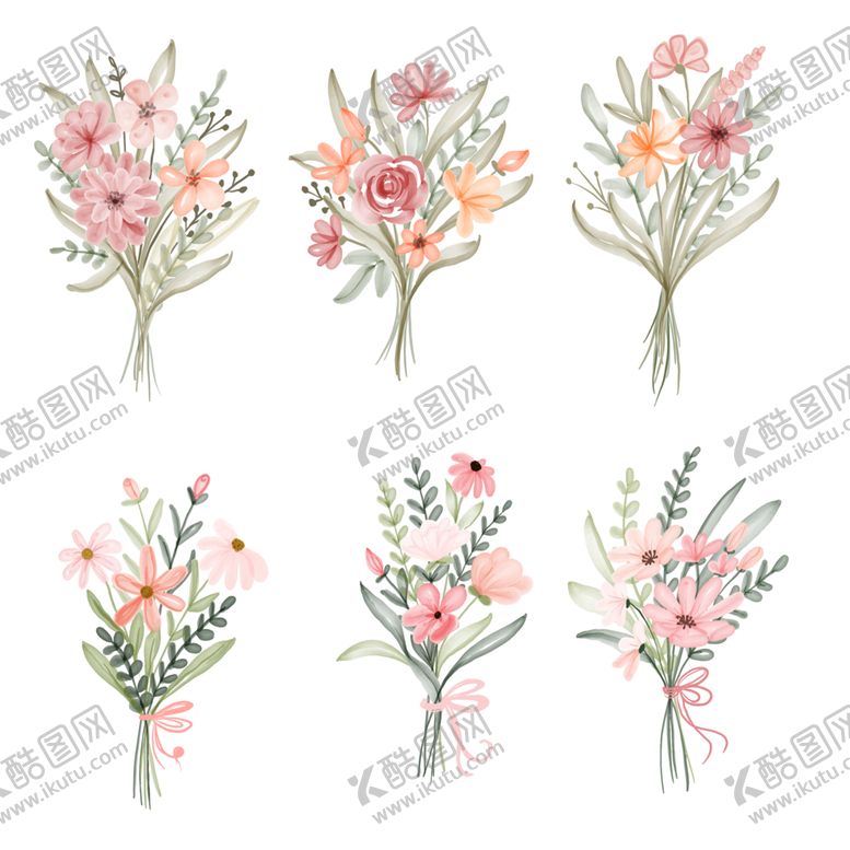 编号：60215712160046051594【酷图网】源文件下载-水彩花卉