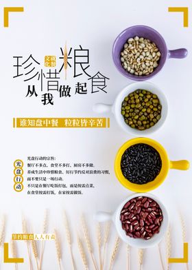 珍惜粮食海报