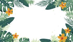 叶子花卉背景