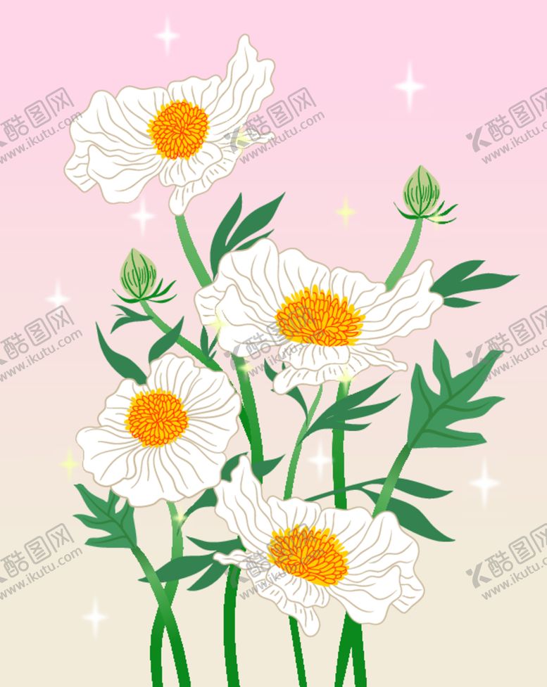编号：91741512141917492127【酷图网】源文件下载-手绘花卉插画