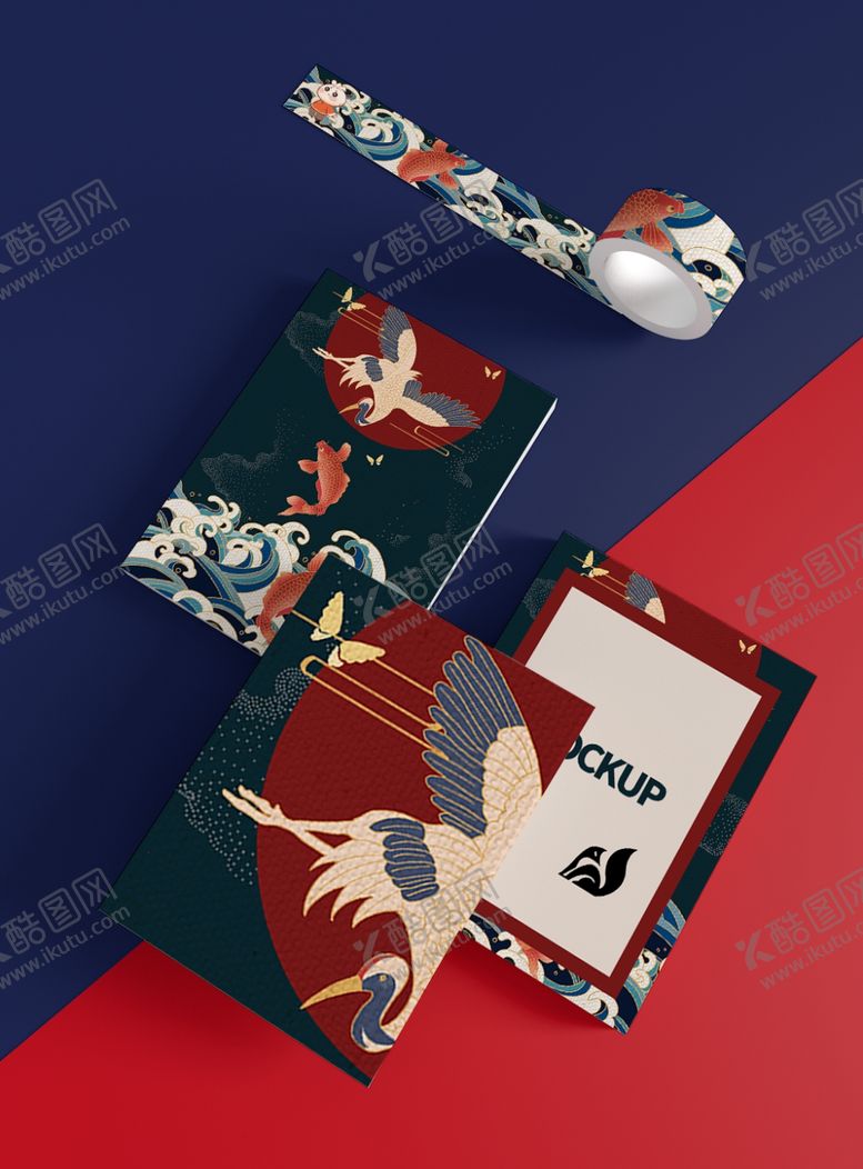 编号：19267505171724209303【酷图网】源文件下载-国潮风设计VI样机