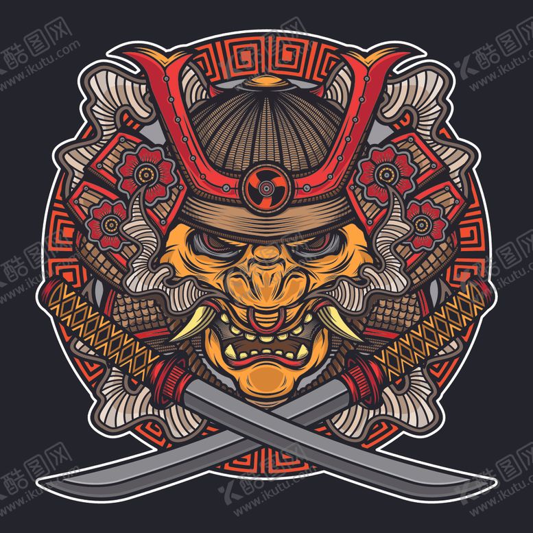 编号：40421409190555187491【酷图网】源文件下载-武士创意头像