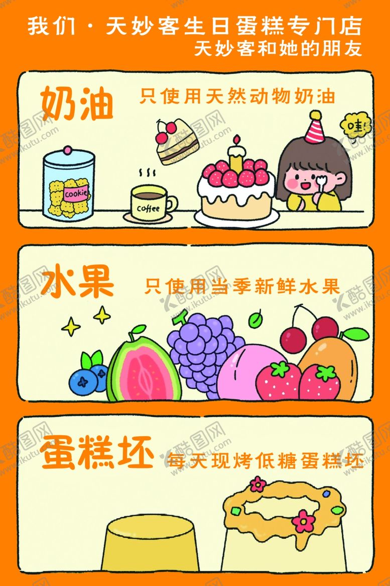 编号：12407004101947477037【酷图网】源文件下载-美味烘焙食材与成品展示