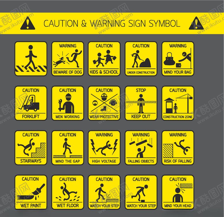 编号：74701909241225373547【酷图网】源文件下载-安全警告标识