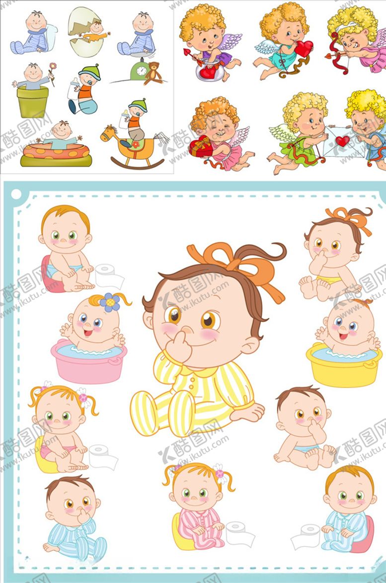 编号：23438210290909119038【酷图网】源文件下载-卡通婴儿