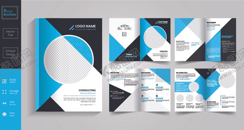 编号：21061010061901446548【酷图网】源文件下载-画册模板