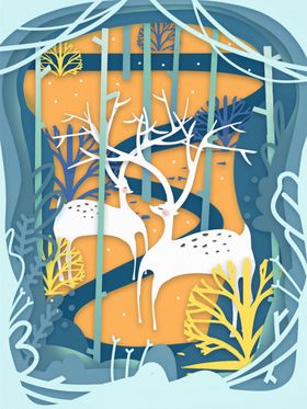 小清新简约创意海报图片