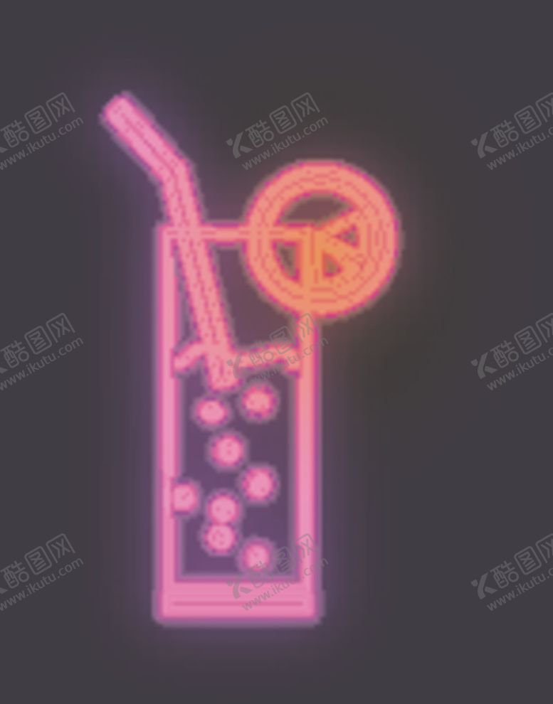 编号：47493006160753024916【酷图网】源文件下载-霓虹灯果汁