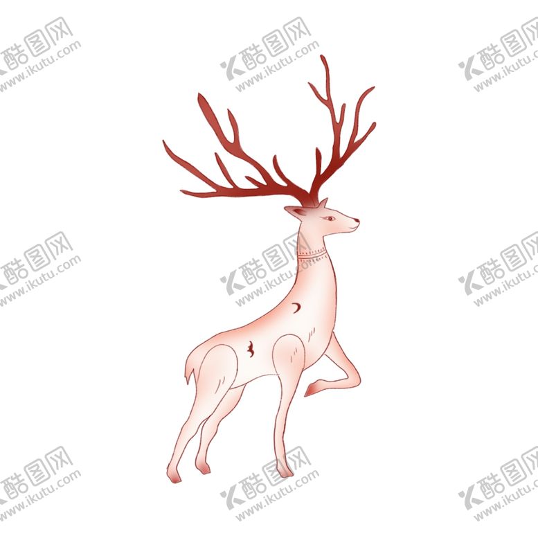 编号：56762412200536247108【酷图网】源文件下载-敦煌仙鹿九色鹿  