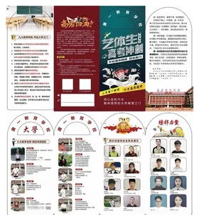 艺体生高考四折页
