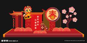 喜庆中式春节装饰场景