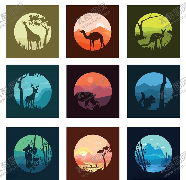 编号：21045809241457086362【酷图网】源文件下载-卡通动物