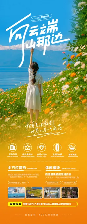 云南洱海贵州天眼旅游海报