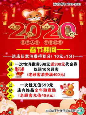 2020鼠年活动海报