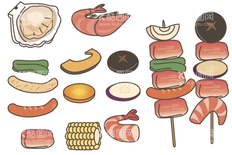编号：21685909241004295816【酷图网】源文件下载-矢量烧烤素材