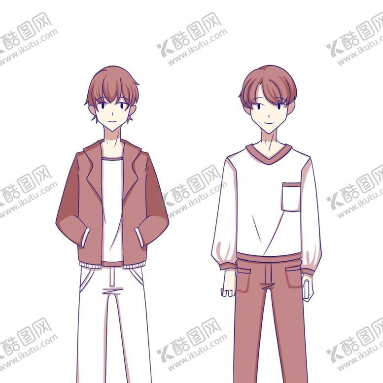 编号：20981909101233145990【酷图网】源文件下载-动漫人物男女插画