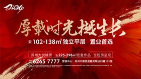 房地产红金热销广告展板