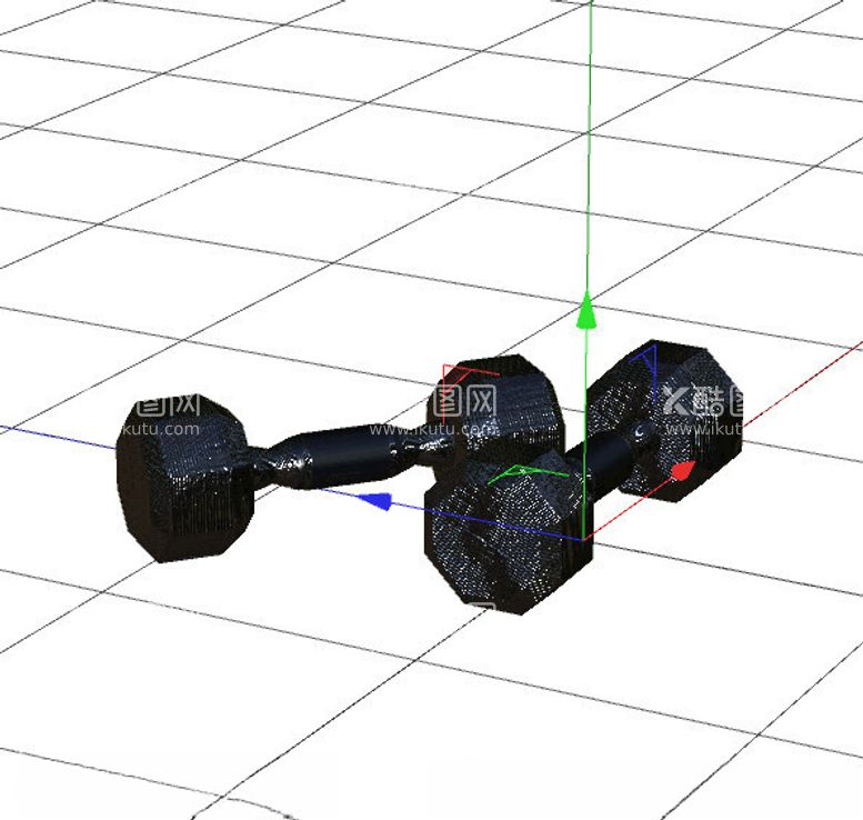 编号：99951111260602024792【酷图网】源文件下载-C4D模型杠铃