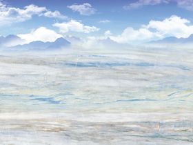 蓝天白云大理石背景