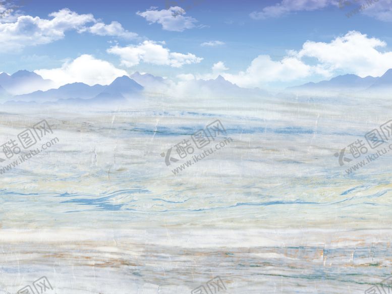 编号：58171905142234231497【酷图网】源文件下载-蓝天白云大理石背景墙