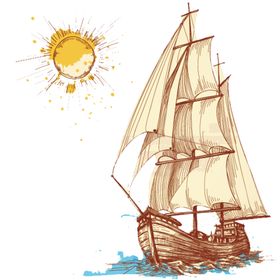 船舵企业文化合成海报素材