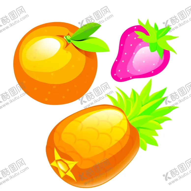 编号：96785701270958568533【酷图网】源文件下载-抽象卡通水果