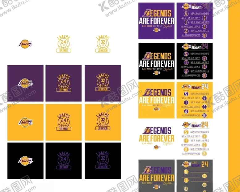 编号：79757609130606454116【酷图网】源文件下载-湖人冠军T恤图案