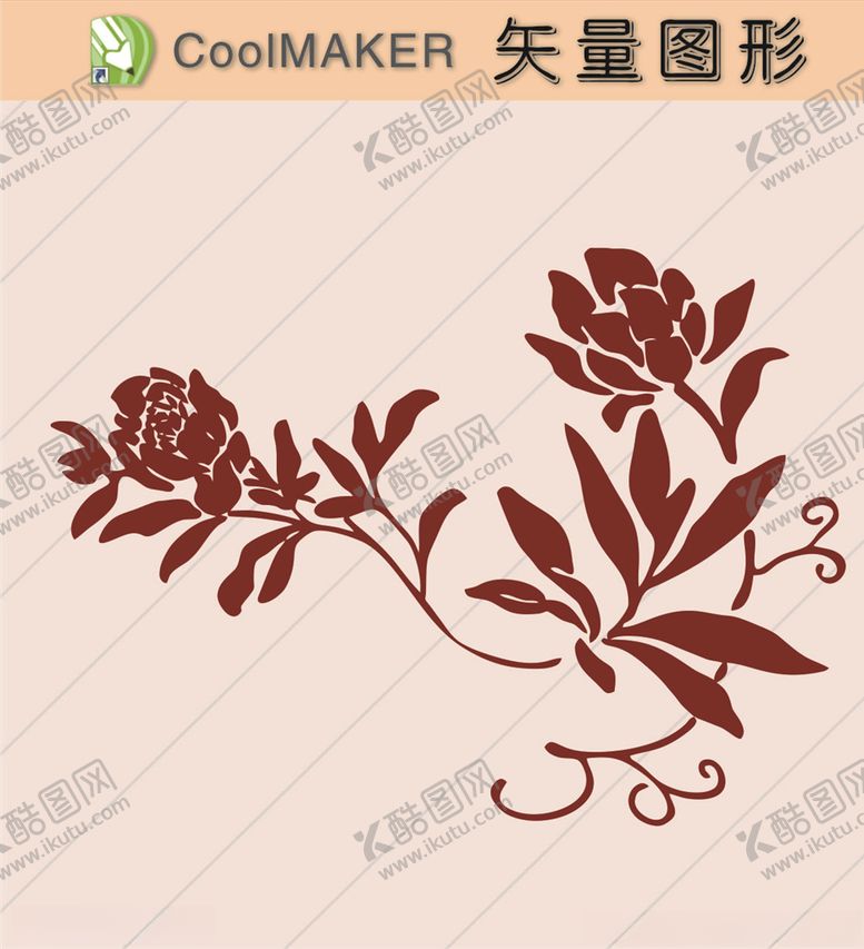编号：38498710230142311600【酷图网】源文件下载-花草剪纸花草壁纸简洁手绘