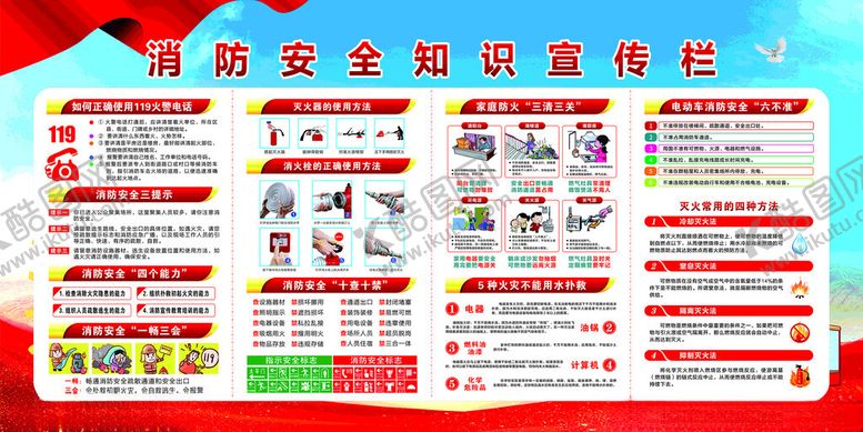 编号：89065509251810426686【酷图网】源文件下载-消防安全知识宣传专栏