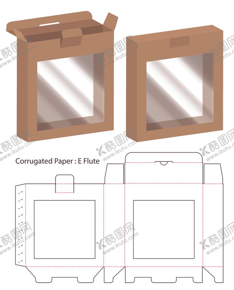 编号：84446510301505393120【酷图网】源文件下载-纸质包装盒刀模设计图