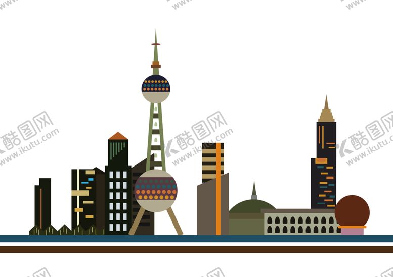 编号：95365302121947537371【酷图网】源文件下载-城市剪影