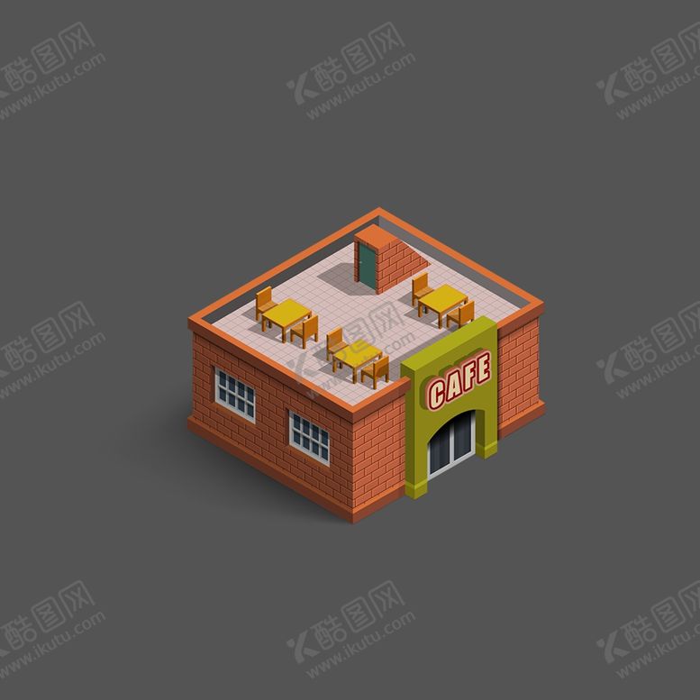 编号：17194507070106038756【酷图网】源文件下载-扁平建筑