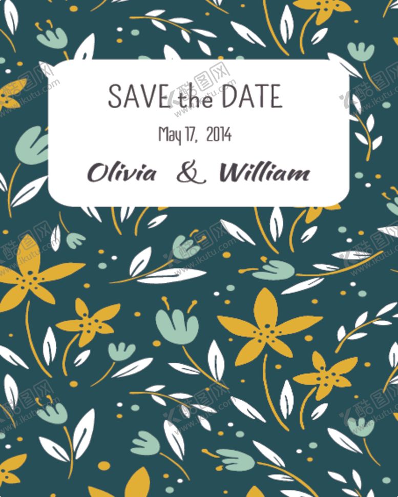 编号：33317010130210014047【酷图网】源文件下载-北欧创意森系花纹图案