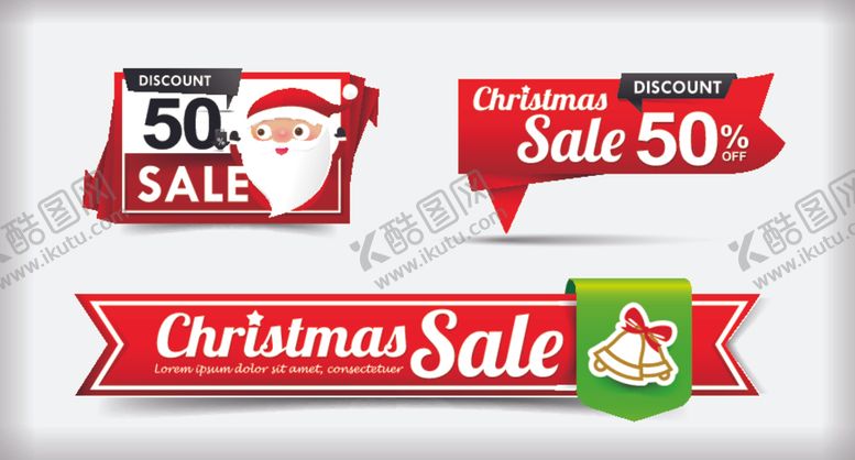 编号：25462609192016538441【酷图网】源文件下载-矢量圣诞节标签