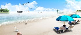 夏季沙滩