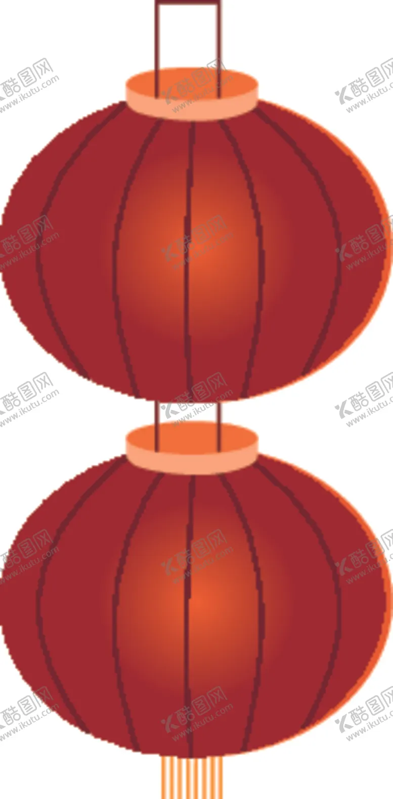 编号：84486804210439253849【酷图网】源文件下载-矢量大红灯笼新年素材