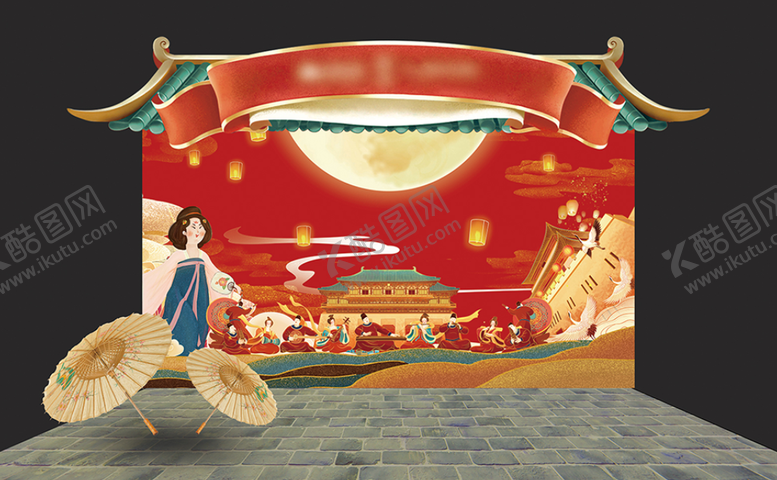 编号：54959609142019346444【酷图网】源文件下载-梦回大唐拍照打卡区