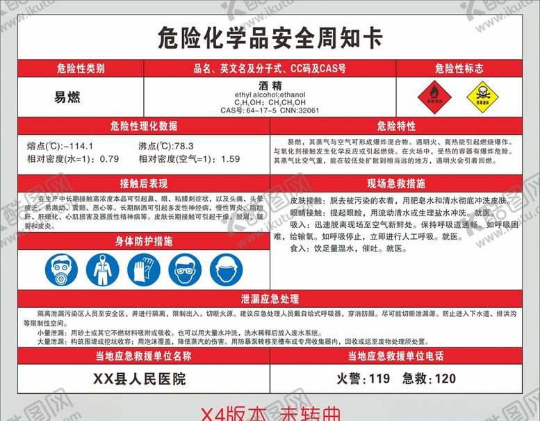编号：39782703131018509041【酷图网】源文件下载-酒精安全周知卡