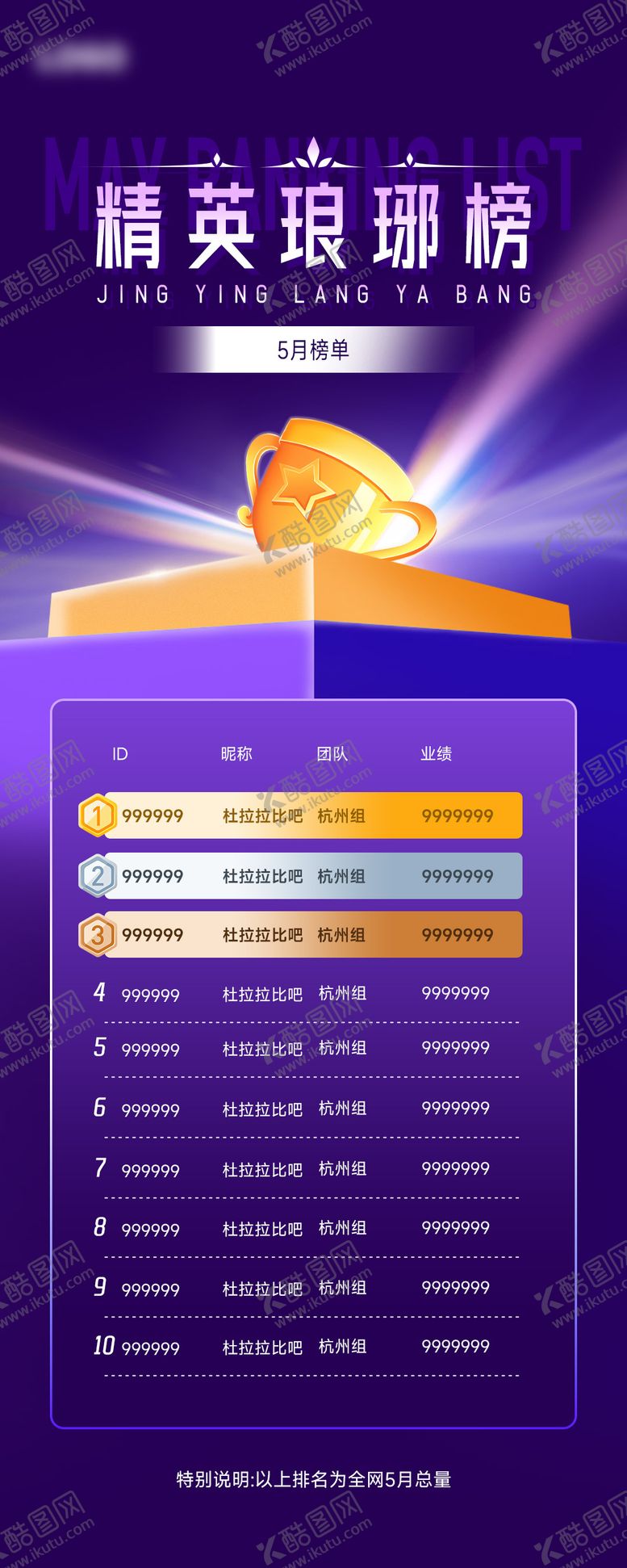 编号：62928912260048301347【酷图网】源文件下载-精英琅琊榜宣传海报